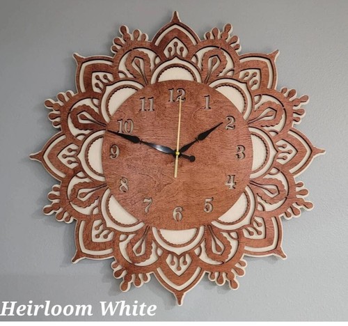 Mandala wall clock - wall,