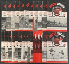 MANCHESTER UNITED 1963/1964 Season - Complete set of home football programmes