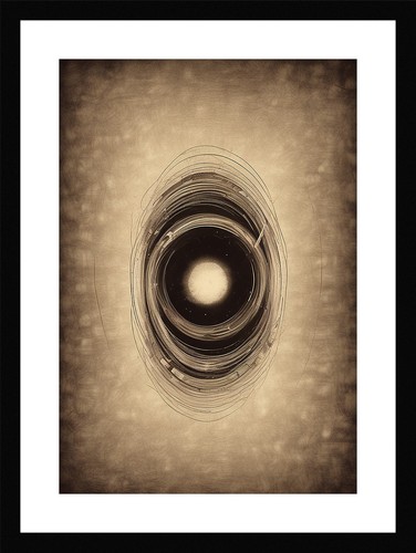 Sublime black hole print - hole,