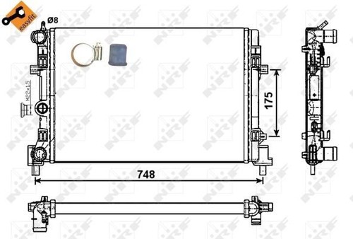 Nrf radiator for volkswagen - for,