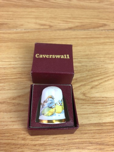 Caverswall china thimble - china,