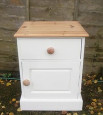 Solid pine bedside cabinet