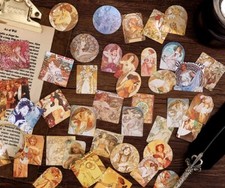 45 ALPHONSE MUCHA STICKERS Art