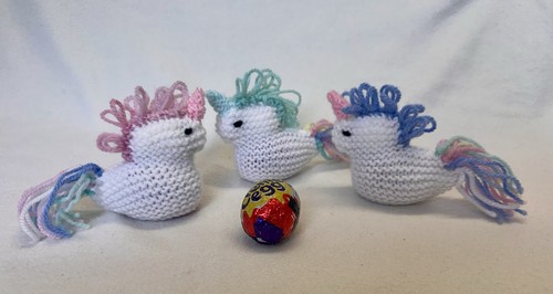 Hand knitted easter - hand,