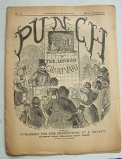 ORIGINAL ANTIQUE 1841 PUNCH / THE LONDON CHARIVARI MAGAZINE FIRST ISSUE No 1