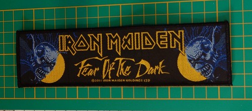 Iron maiden woven patch - iron, fear