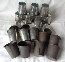 20 x Vintage Tin Alloy Dariole