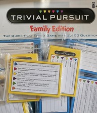 Trivial Pursuit Family Edition 2014 Question Cards X 100 (50 Adult- 50 child)