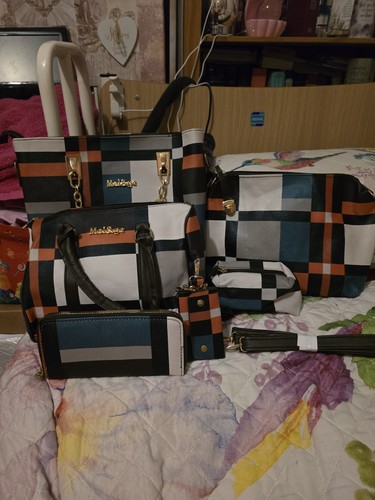 Piece multicolour check - check, faux