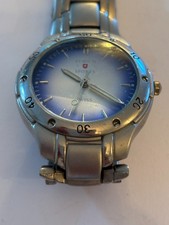 Zurich Sports - Large silver and blue gents watch - Untested