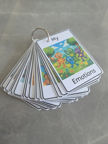 Emotions flash cards autism - emotions,