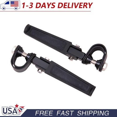 Motorcycle clamp foot pegs - motorcycle, u-clamp