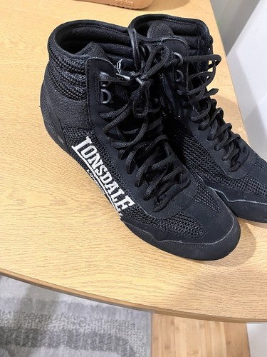 Lonsdale black boxing boots - lonsdale,