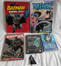 Batman Job Lot of Batman Annuals, DVDs, Comic & Figure