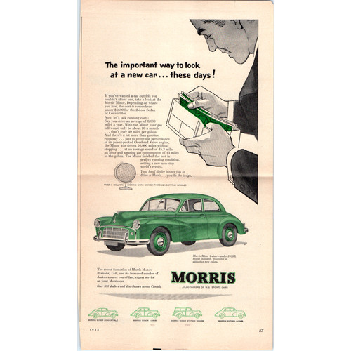 1954 morris minor vintage - morris,