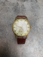 Vintage Smiths Deluxe 1952-54 Manual Wind Watch. 15 Jewels.  Made In England