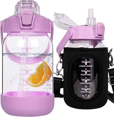 Glass water bottle with - bottle,