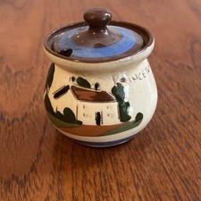 Torquay Motto Ware Mustard Pot