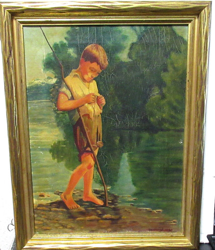 Hough young boy river - hough,