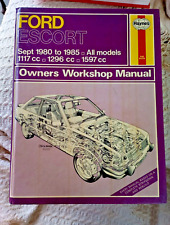 Ford Escort Sept. 1980 To 1985 Hardback Haynes Manual Owners Workshop Manual