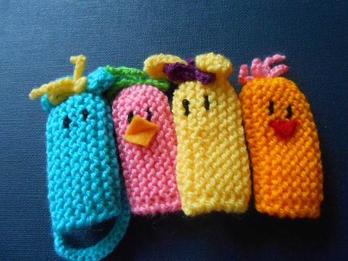 Egg cosies finger puppets - egg,