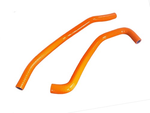 Orange silicone radiator hose - orange,