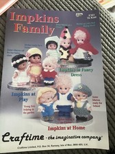 Original Impkins Family Dolls Clothes Knitting Pattern Craftime Em3