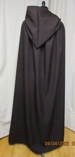 BROWN HOODED CAPE/CLOAK - JEDI - HOBBIT -WOODFOLK -MADE IN UK