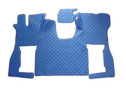 Blue set eco - eco-leather, floor
