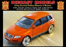 COPPER METALLIC VW TOUAREG TDI 4x4 SUV, 2002-2010; 1/61 SCALE DIECAST MODEL CAR