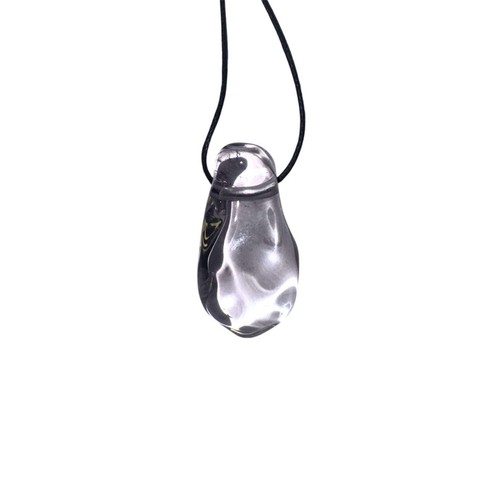 Prasiolite drilled tumble - prasiolite,