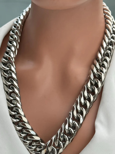 Silver heavy chunky curb chain - heavy,