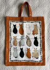 Vintage  - Cats In Waiting - Tote Bag - Cotton/PVC /Oilskin - ULSTER WEAVERS