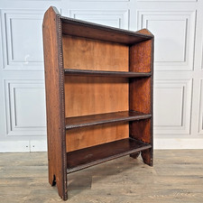 Antique Oak Bookcase 3 Shelf