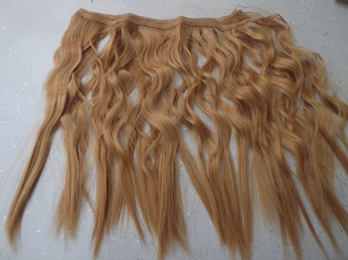Honey blonde hair weft - blonde,