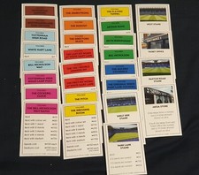 INDIVIDUAL TOTTENHAM  FC MONOPOLY 2017 PROPERTY CARDS  DROP DOWN MENU
