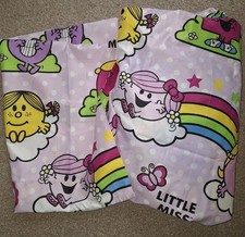 Colourful Girls Little Miss Single Duvet Cover Set - Never Used  - Mr Men Kids