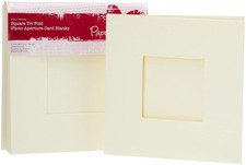 Papermania 300 GSM Square Tri Fold Window Aperture Card Blanks and Envelopes ...