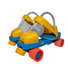 Vintage Fisher Price 1-2-3 Grow With Me Roller Skates Adjustable Kids Toys 1984