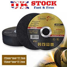 Pro Ultra Thin 1mm Metal Cutting Slitting Discs Pack 115/125mm For Angle Grinder