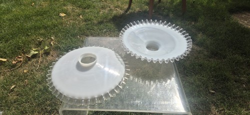 Pair vintage french white - pair,