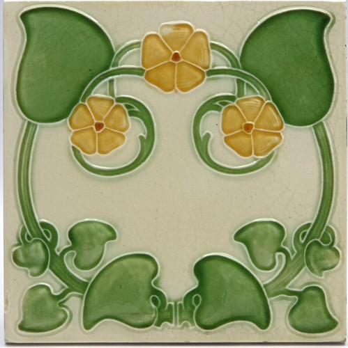Art nouveau fireplace moulded - art,