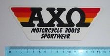 VINTAGE STICKER STICKER STICKER MOTORCYCLE TUNING AXO MOTOCROSS BOOTS.