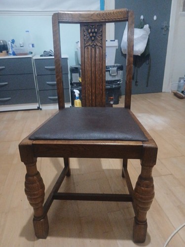Set vintage oak - of, 4