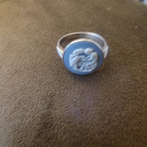 Vintage sterling silver blue - &,