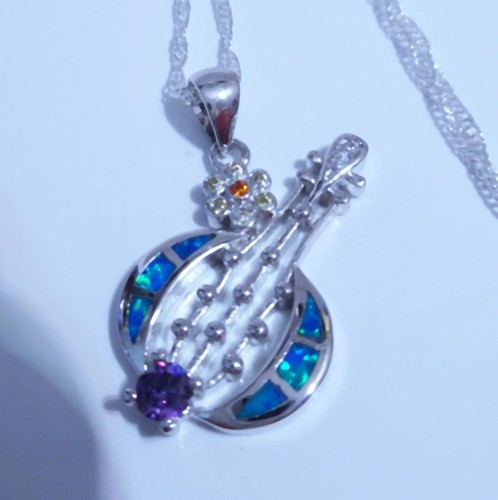 Gorgeous blue fire opal - blue,