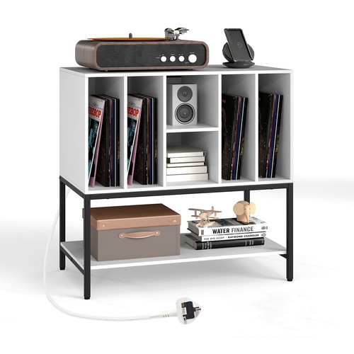 Record player stand with - player,