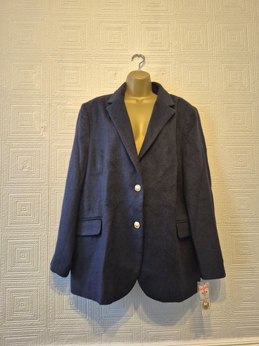 Helene berman navy coat - navy, size