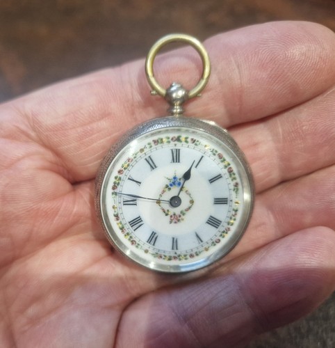 Antique swiss silver ladies - antique,