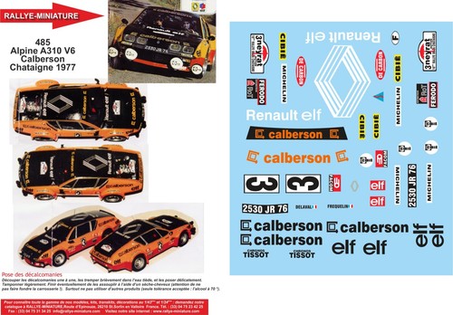 Decals ref 0485 - 1/18,